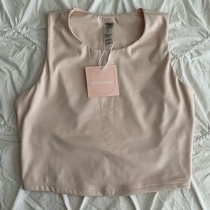 Kittenish Cassie Cream Active Tank